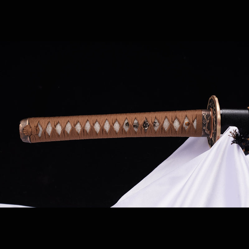 Hand Forged Japanese Samurai Katana Sword High Manganese Steel Oil Que 