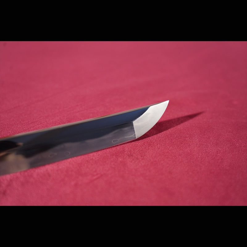 Hand Forged Japanese Samurai Katana Sword Folded Steel Sashikomi A+ Polishing Grade Full Tang 