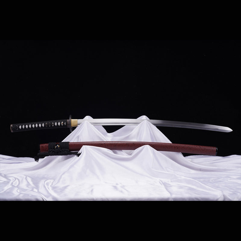 Hand Forged Japanese Samurai Katana Sword Manganese Steel Blade Oil Qu 