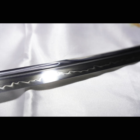 Hand Forged Japanese Samurai Katana Sword T8 Tool Steel Blade Clay Tempered Full Tang-COOLKATANA-ZS-0036-U