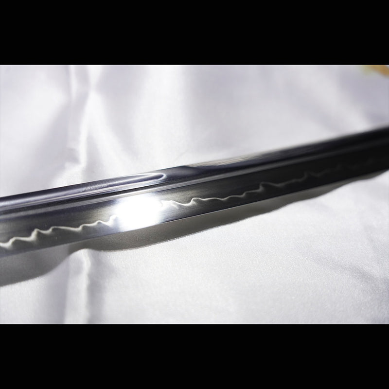 Hand Forged Japanese Samurai Katana Sword T8 Tool Steel Blade Clay Tem 