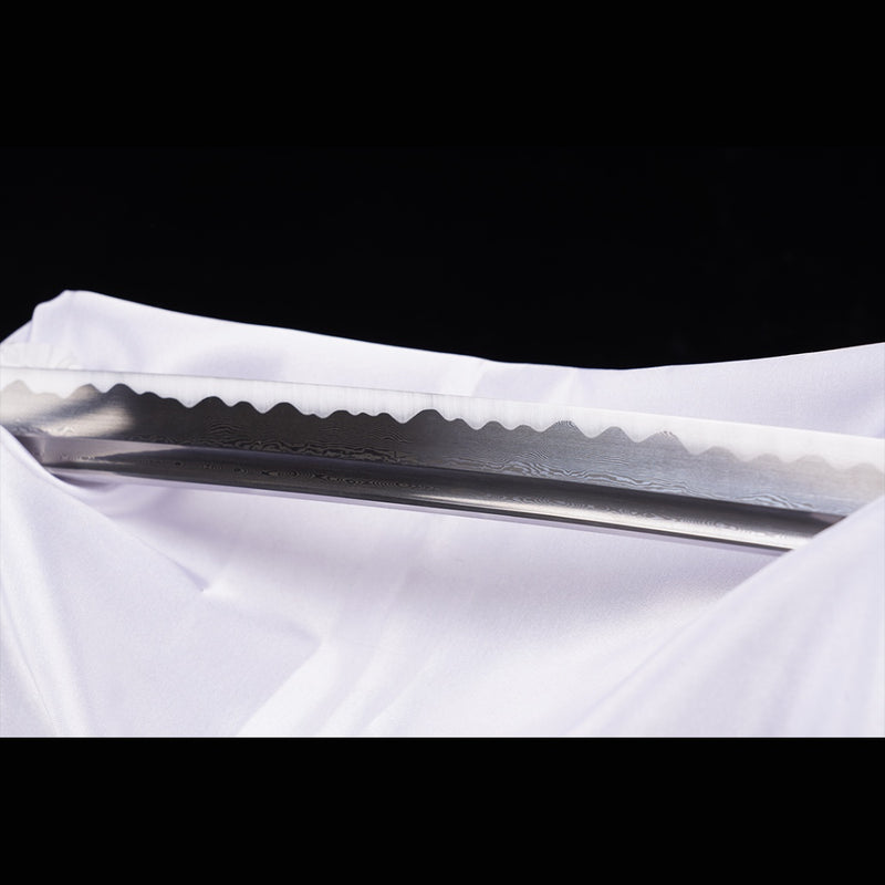 Handgeschmiedetes japanisches Samurai-Katana-Schwert Gefaltete Stahlklinge Ölabschreckung Full Tang - COOLKATANA 