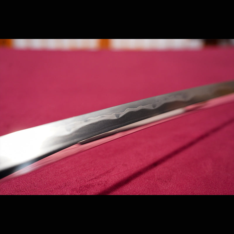 Hand Forged Japanese Samurai Katana Sword Folded Steel Sashikomi A+ Polishing Grade Full Tang 