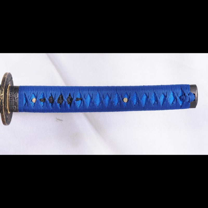 Handgeschmiedeter japanischer Iaito-Damast, gefalteter Stahl, unscharf - COOLKATANA 