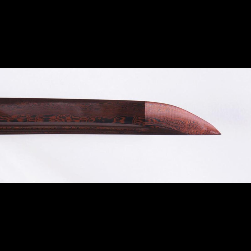 Handgeschmiedeter japanischer Iaito-Damast, gefalteter Stahl, unscharf - COOLKATANA 