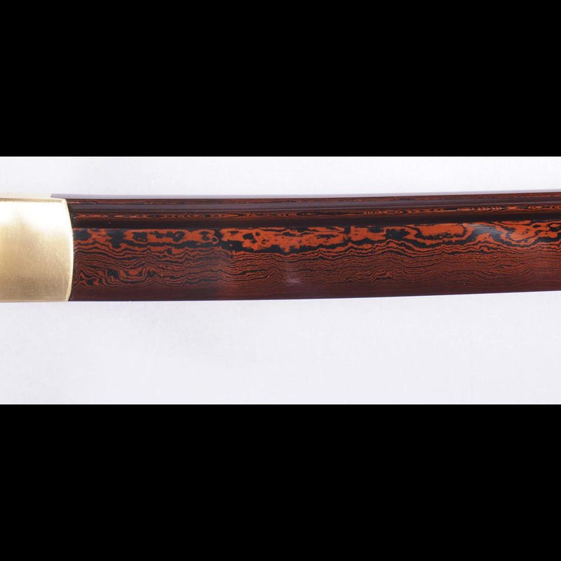 Handgeschmiedeter japanischer Iaito-Damast, gefalteter Stahl, unscharf - COOLKATANA 
