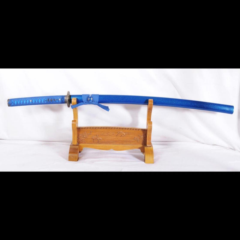 Handgeschmiedeter japanischer Iaito-Damast, gefalteter Stahl, unscharf - COOLKATANA 