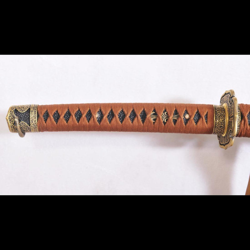 Handgeschmiedetes japanisches Samurai-Tachi-Schwert 1095Damscus, gefalteter Stahl 