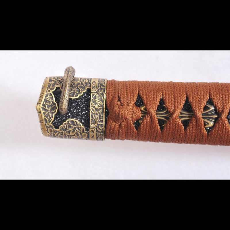 Handgeschmiedetes japanisches Samurai-Tachi-Schwert 1095Damscus, gefalteter Stahl 