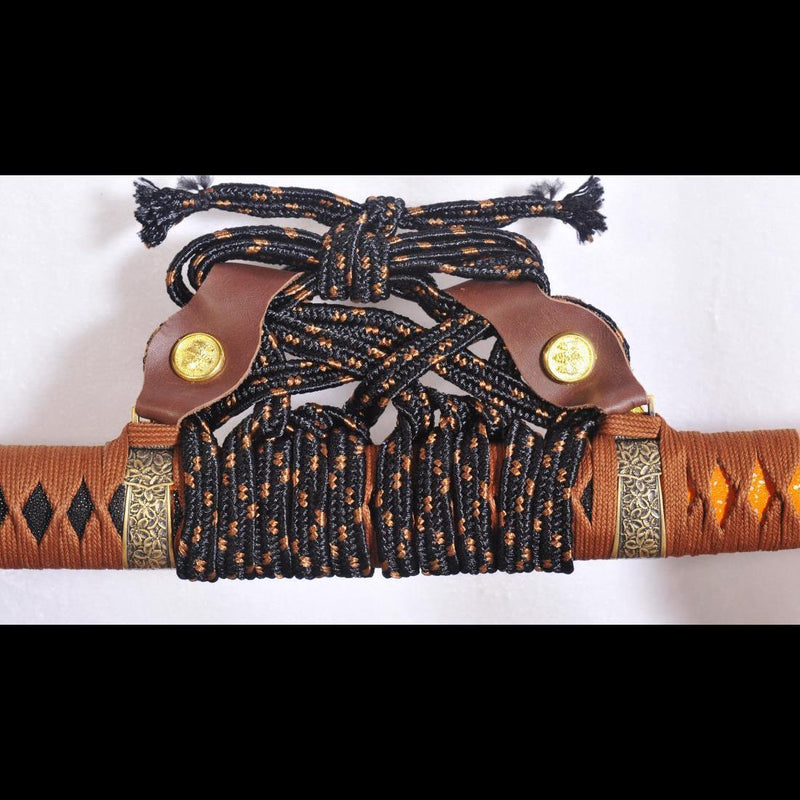 Handgeschmiedetes japanisches Samurai-Tachi-Schwert 1095Damscus, gefalteter Stahl 