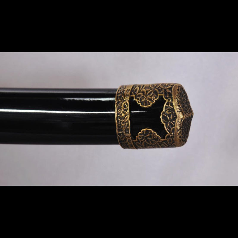 Handgeschmiedetes japanisches Samurai-Tachi-Schwert 1095 Gefalteter Clay Tempered Steel Full Tang - COOLKATANA 