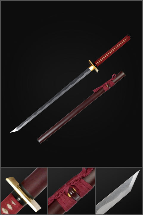 Hand Forged Kenshi Katana Sword In Mortal Kombat X Folded Steel Clay Tempered Battle Ready-COOLKATANA-SL-1209QQU