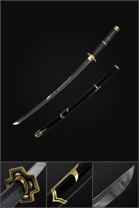 Anime sword roronoa zoro one piece characters​ Yubashiri katana Gyaku-Kobuse Clay Tempered SL-1197-U
COOLKATANA