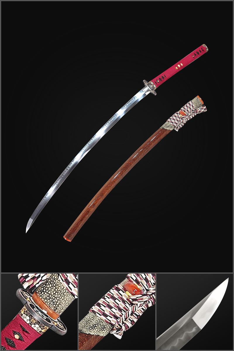 Hand Forged Japanese Samurai Katana Sword O-Kissaki 1095 Carbon Steel  
