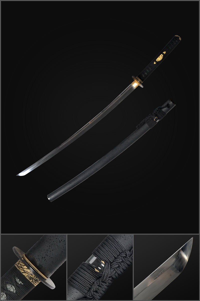 Hand Forged Japanese Samurai Katana Sword Honsanmai 1095 Steel+Folded  