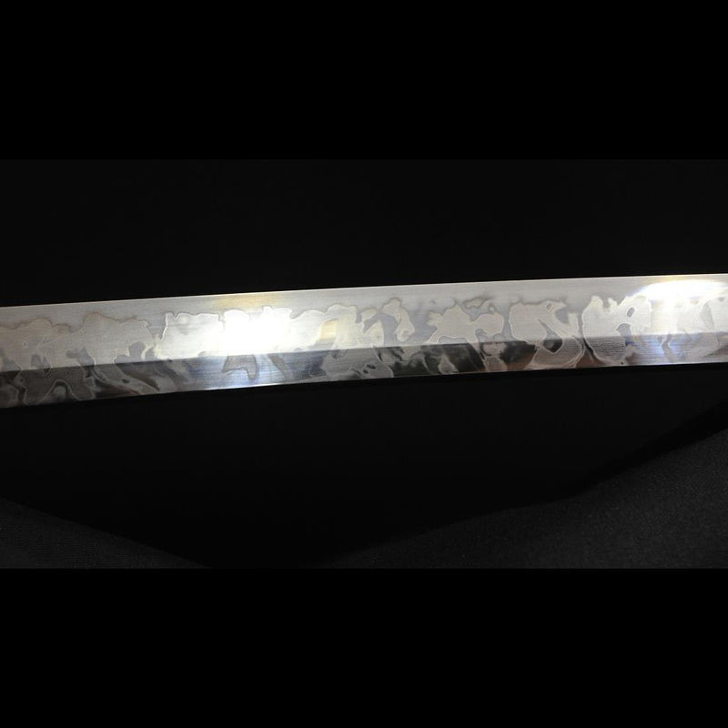 Handgeschmiedetes japanisches Samurai Katana Schwert 1095 Hartstahl Hitatsura Hamon - COOLKATANA 