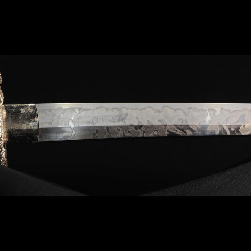 Handgeschmiedetes japanisches Samurai Katana Schwert 1095 Hartstahl Hitatsura Hamon - COOLKATANA 
