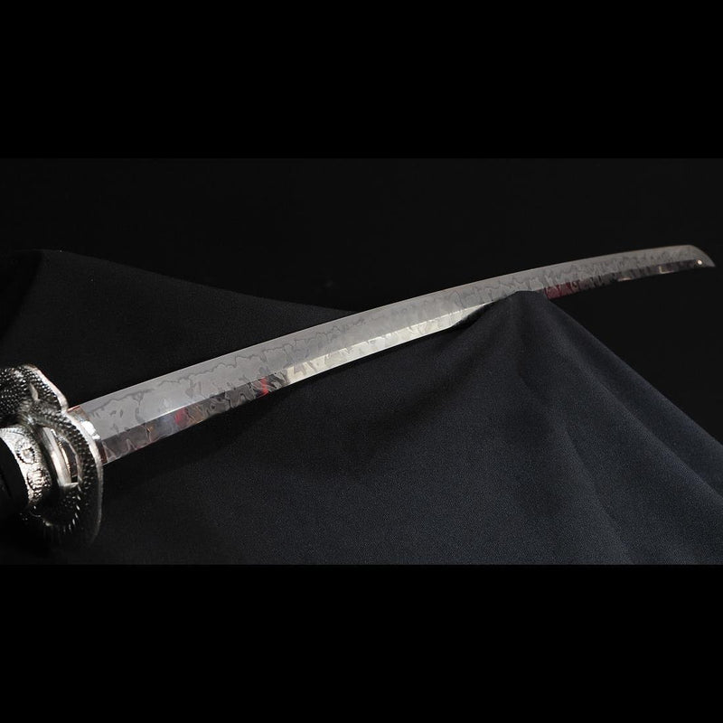 Handgeschmiedetes japanisches Samurai Katana Schwert 1095 Hartstahl Hitatsura Hamon - COOLKATANA 