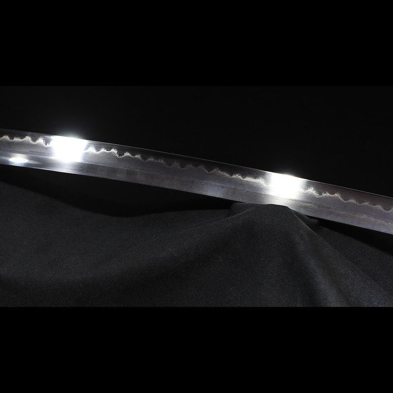 Handgeschmiedetes japanisches Samurai Katana Schwert 1095 Gefalteter Stahl Ton Gehärtetes Kupfer Tsuba - COOLKATANA 