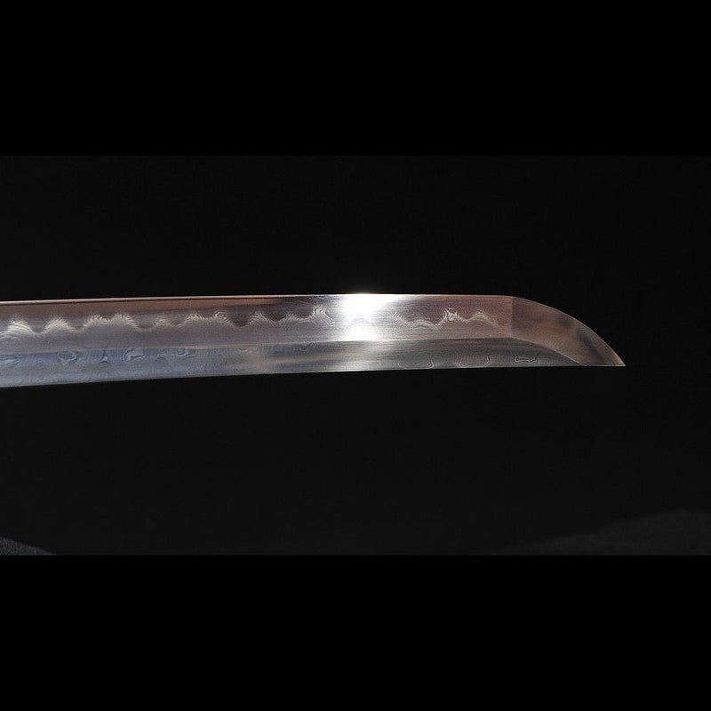 Handgeschmiedetes japanisches Samurai Katana Schwert 1095 Gefalteter Stahl Ton Gehärtetes Kupfer Tsuba - COOLKATANA 