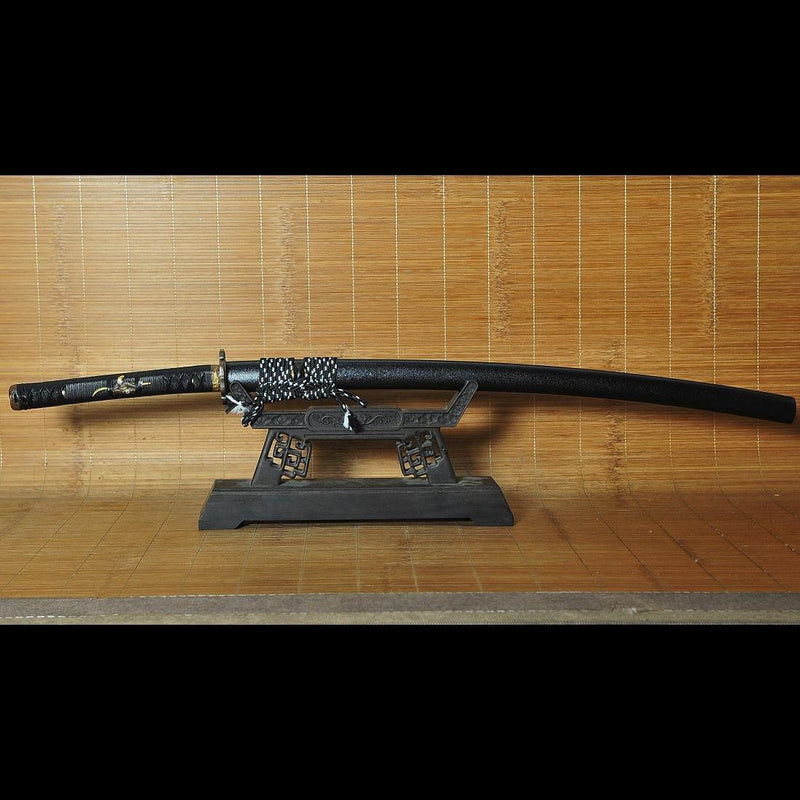 Hand Forged Japanese Samurai Katana Sword Folded Steel Uneven Surface  