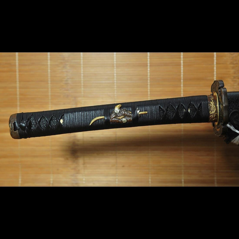 Hand Forged Japanese Samurai Katana Sword Folded Steel Uneven Surface  