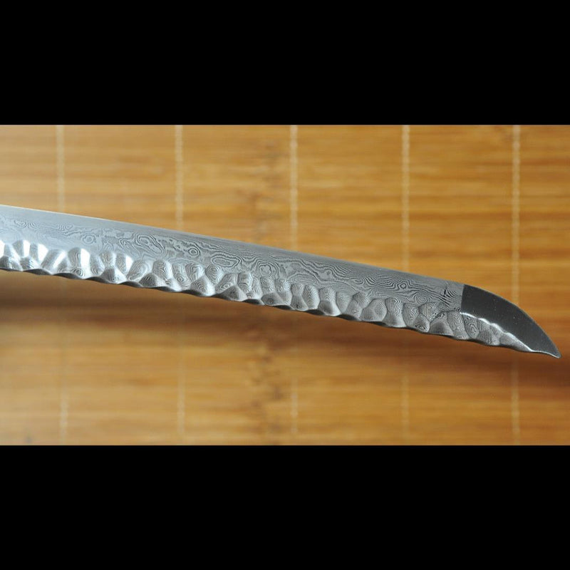 Hand Forged Japanese Samurai Katana Sword Folded Steel Uneven Surface  
