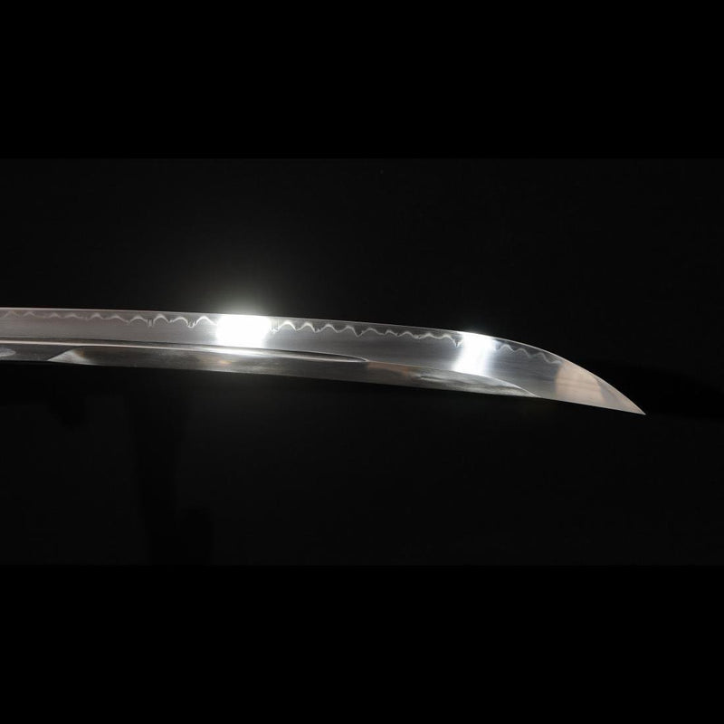 Hand Forged Japanese Naginata Sword 1095 Steel Clay Tempered Brass Tsuba 