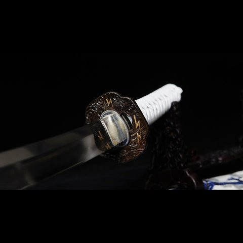 game sword katana ghost of tsushima Clan Sakai Katana Sword 1095 Folded Steel Tsuba Fitting SL-1428-UCOOLKATANA 6