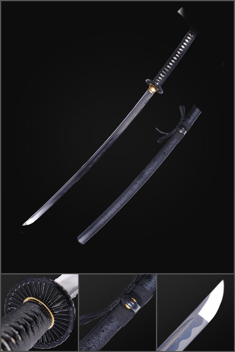 Hand Forged Last Samurai Sword Japanese Katana Sword Honsanmai Clay Tempered Battle Ready 