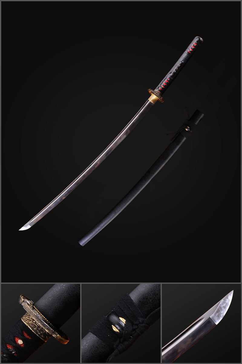 Hand Forged Japanese Daisho Sword Katana+Wakizashi Folded Steel Damasc 
