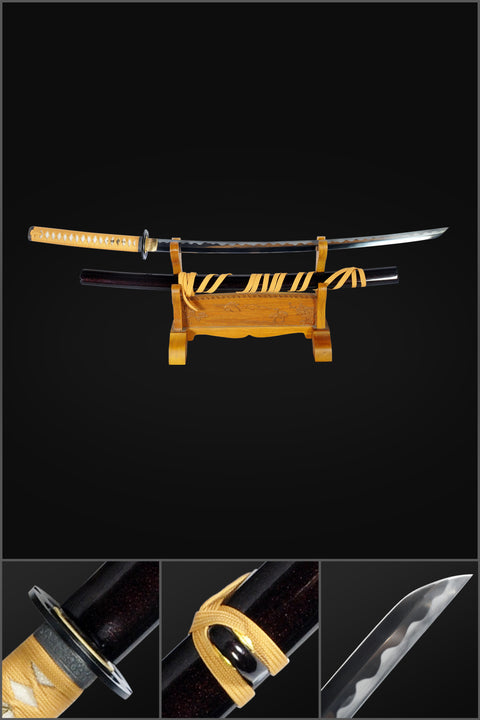 Hand Forged Rurouni Kenshin Sakabato Katana Japanese Sword Reversed Cutting Edge 1095 Steel Battle Ready-COOLKATANA-SL-1162-U
